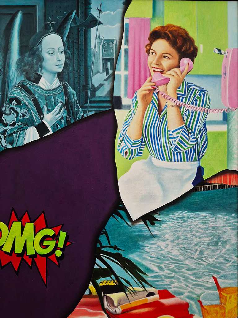 OMG!, 47 x 35 cm, oil on aluminium 2025