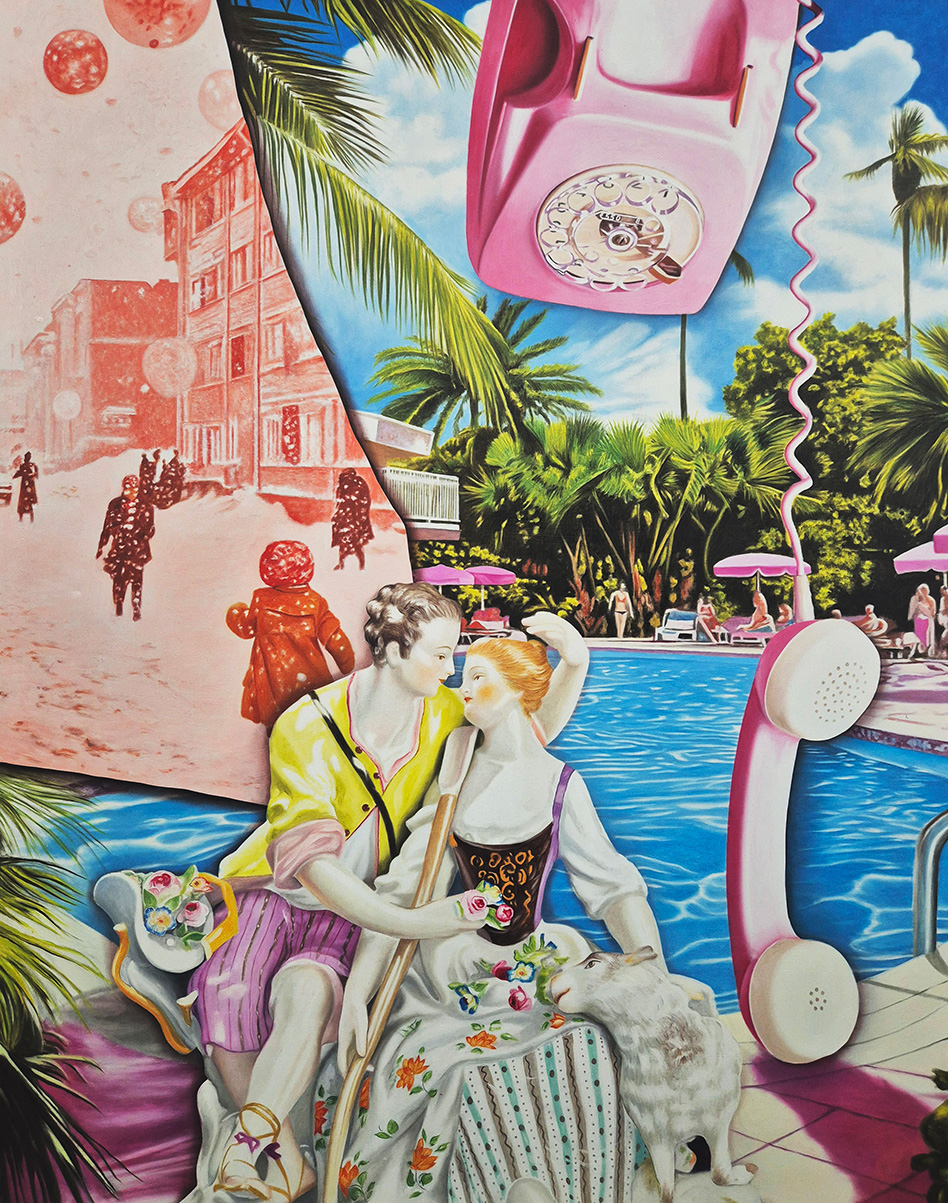 Serenade, 110 x 87 cm, oil on aluminium 2025