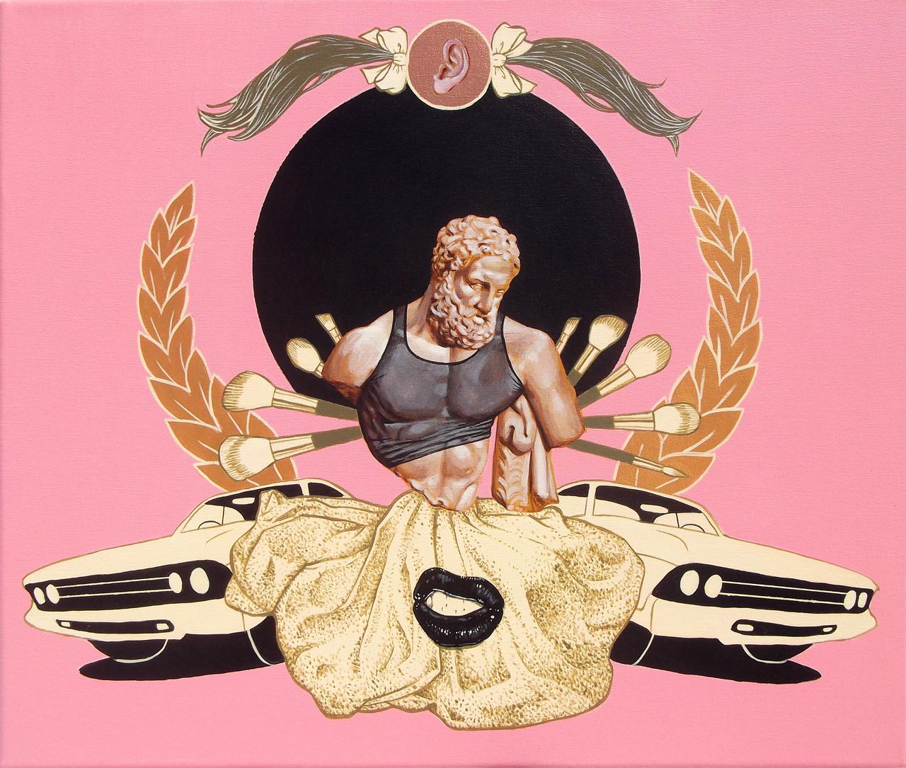 Hercules MMXVII,,acrylic on canvas,60 x 50 cm