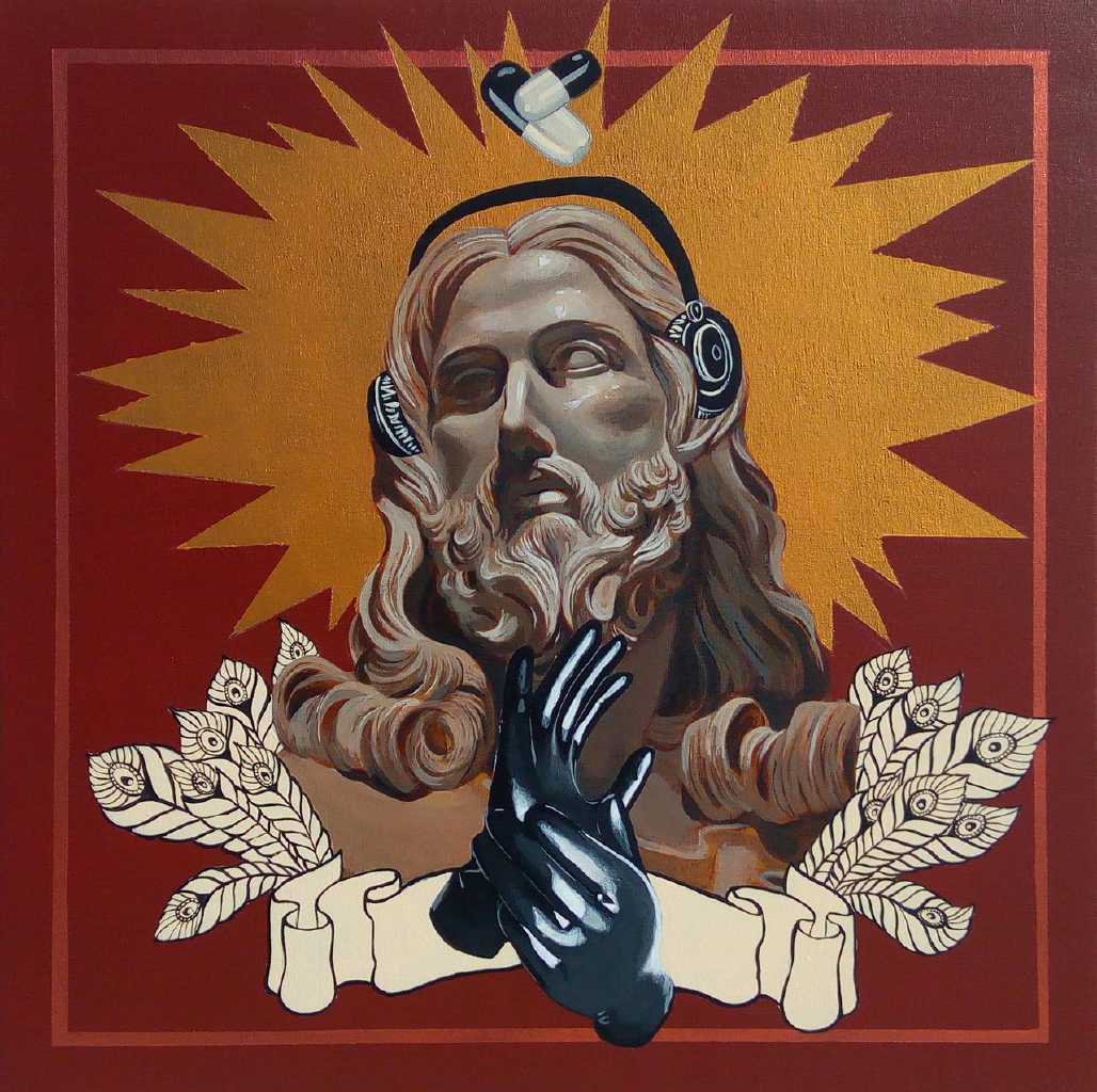 Holy Molly, acrylic on canvas, 60 x 60 cm