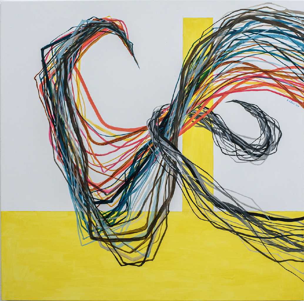 Untitled, Acrylics on canvas, 100 x 100 cm, 2019, Trikala