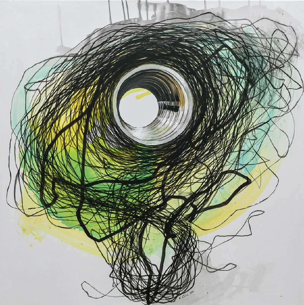 Untitled, Acrylics on canvas, 80 x 80 cm, 2020, Athens