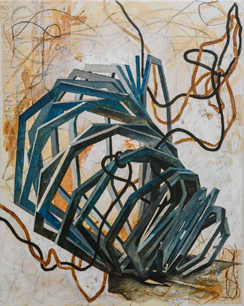 Untitled, Acrylics on canvas, 100 x 80 cm, 2020, Trikala
