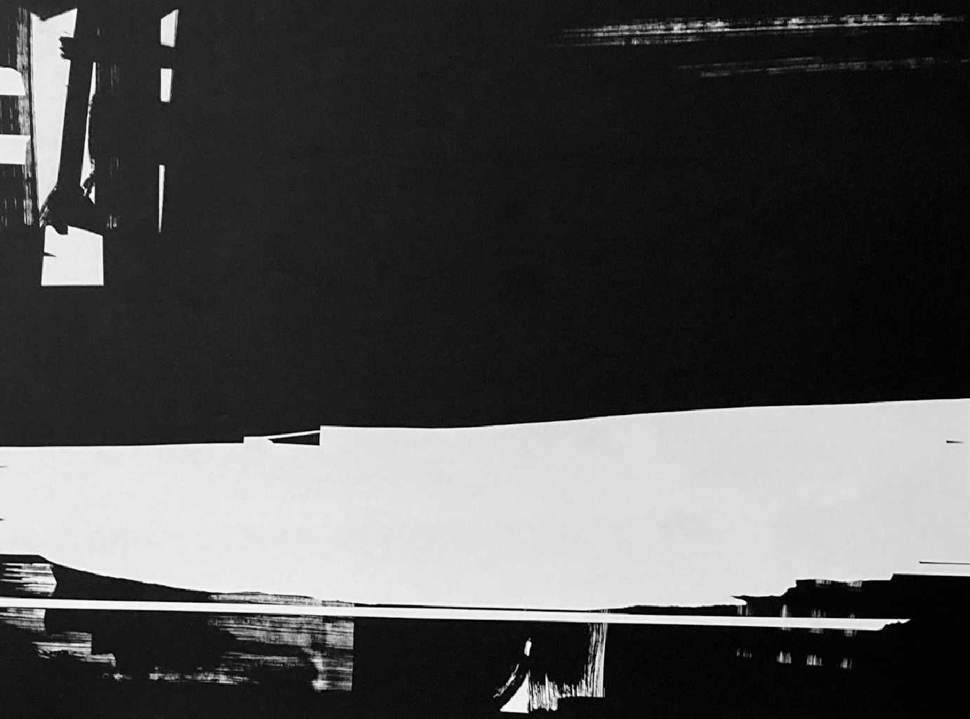 Untitled,Indian ink, acrylic paint on canvas96 x 119 cm2023