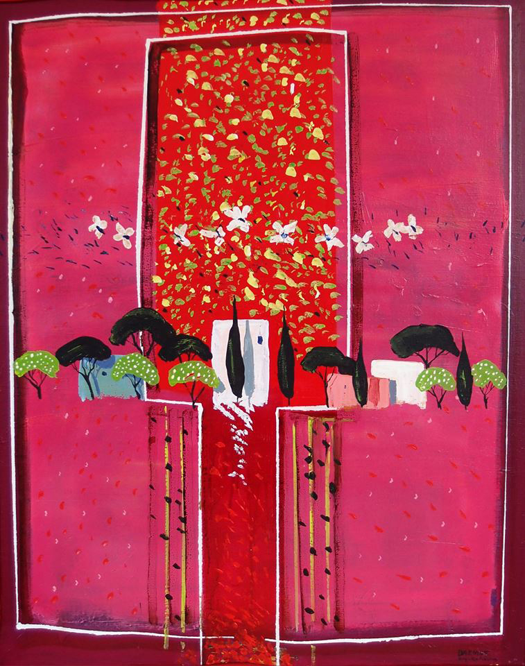 Vassilis Karakatsanis, The Unknown Land, 2006, acrylics & oil on canvas, 100 x 80 cm