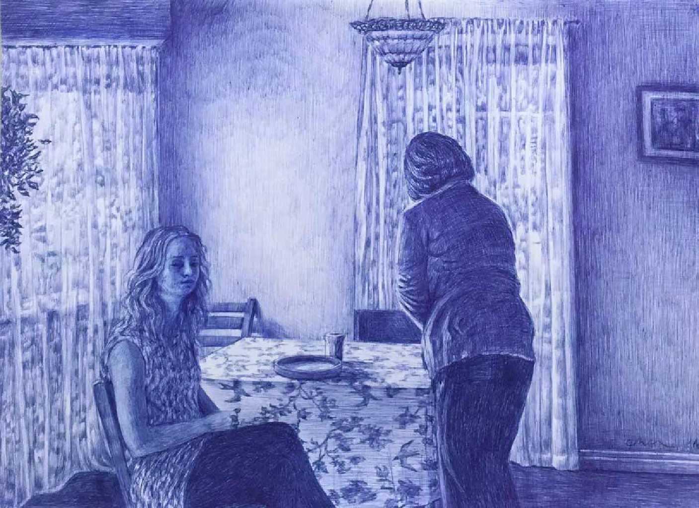 Mantalina Psoma, Untitled, pen on paper, 29 x 40 cm, 2016