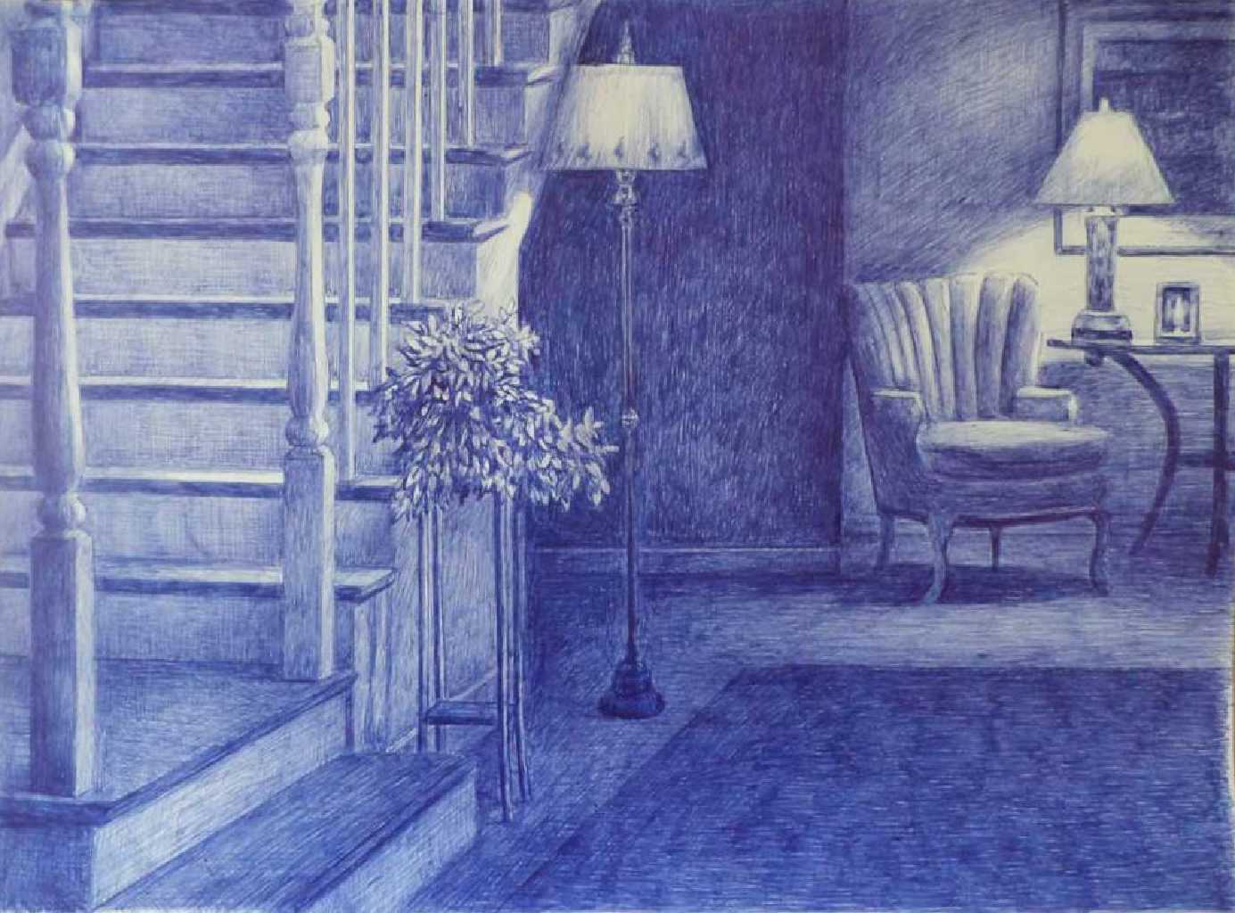Mantalina Psoma, Untitled, pen on paper, 29 x 40 cm, 2016