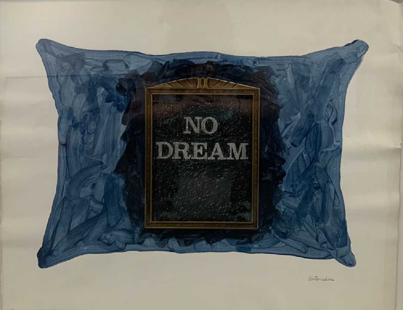 Stephen Antonakos,No Dream, Mixed media, 57 × 72 cm, 1963