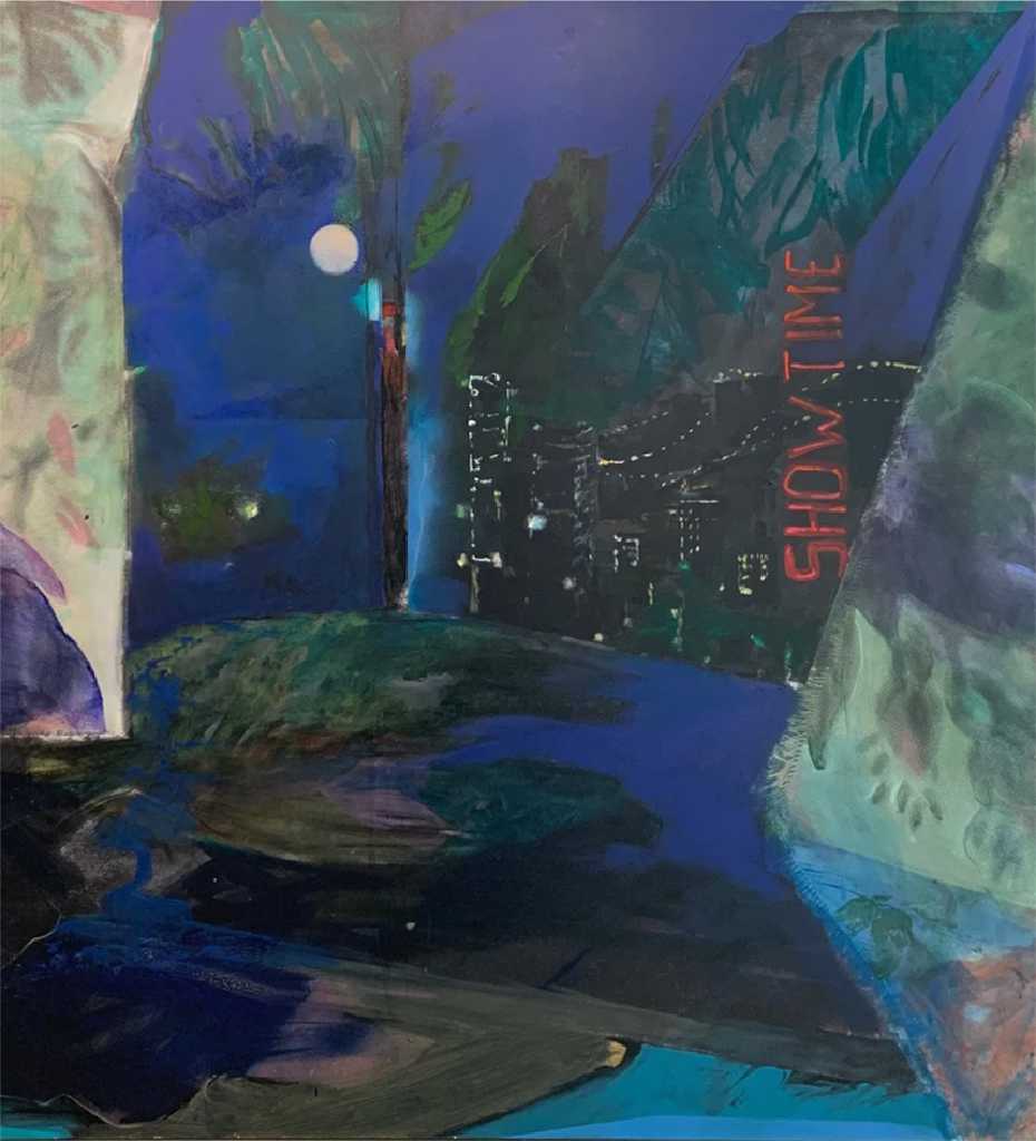 Manolis Charos,Show Time, Acrylic on canvas, 180 × 180 cm, 2007
