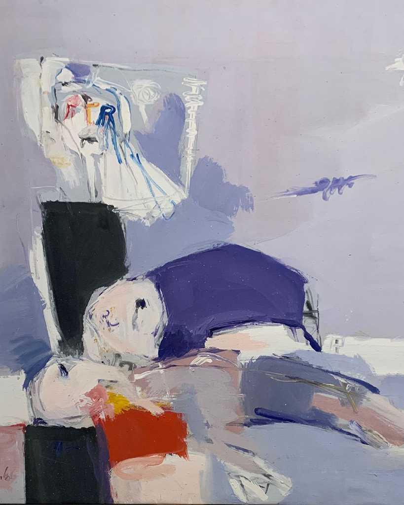 Demosthenes Kokkinidis,Lament for the Lost Boy, Oil on canvas, 83 × 77 cm, 1966