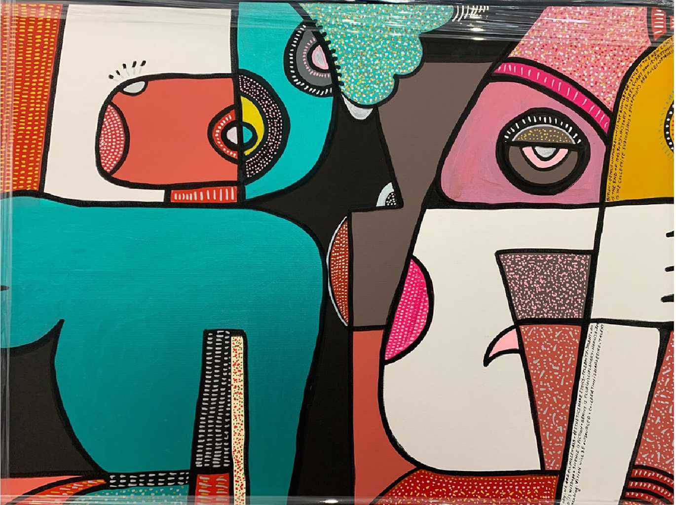 Thanasis Lalas,Untitled, Acrylic on canvas, 100 × 76 cm