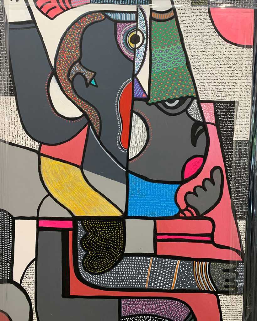 Thanasis Lalas,Untitled, Acrylic on canvas, 120 × 78 cm