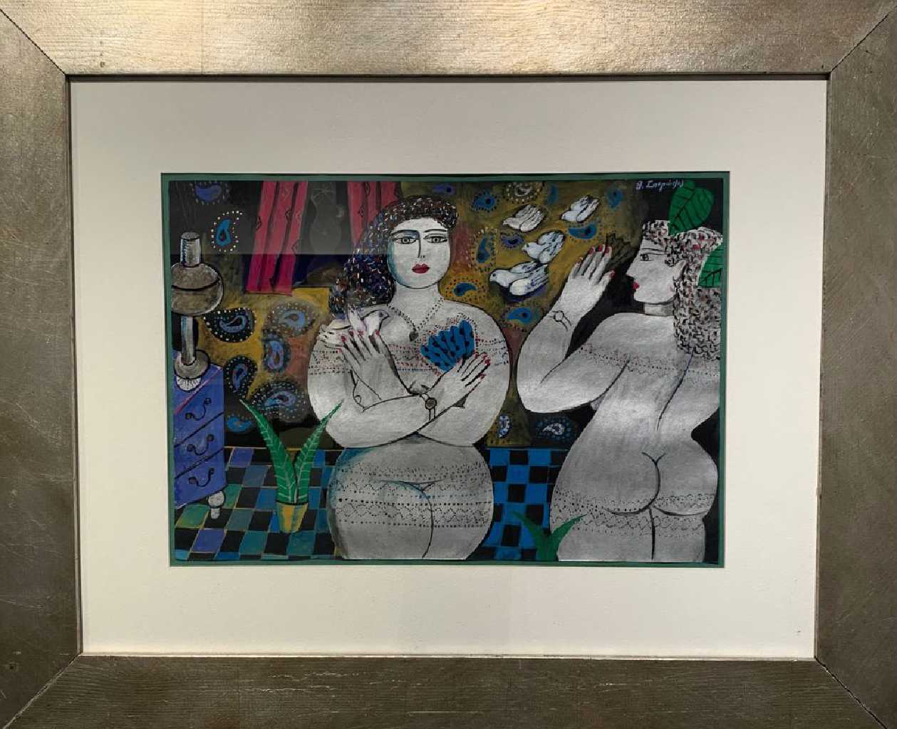Vasilis Sperantzas,Untitled, Acrylic on canvas, 83 × 70 cm