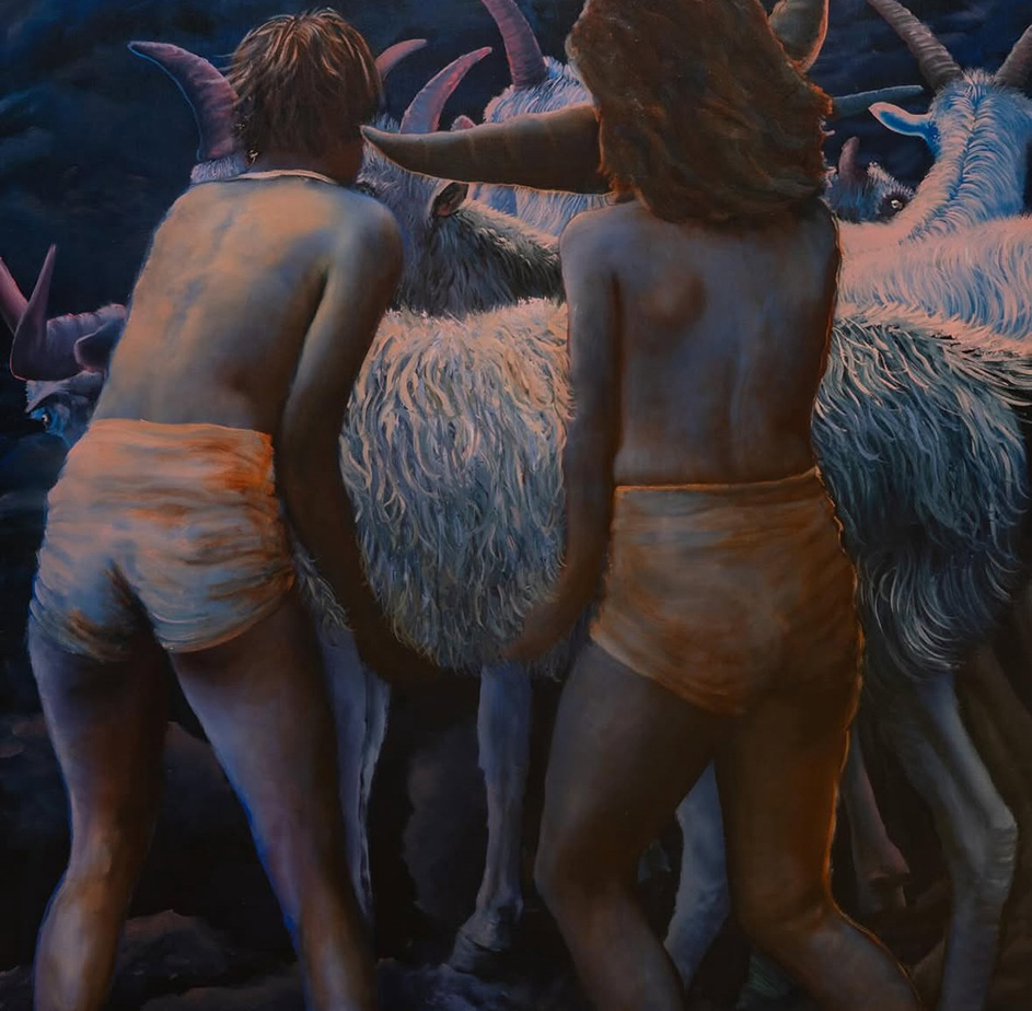 The Beast That Smelled Real Good ii, oil on canvas, 120 x 120 cm