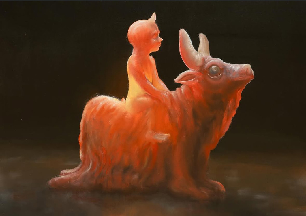 The Pain Sucker, oil on canvas, 50 x 70 cm