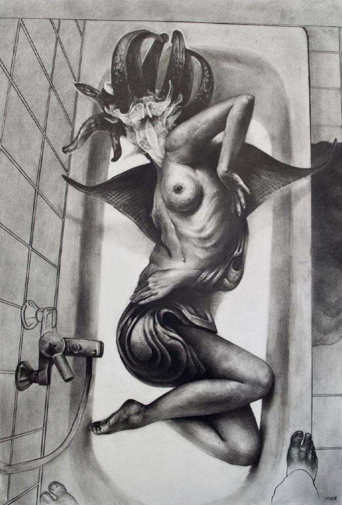 Giorgos Kavounis, Angel You Give Me Your Wings Only In My Dreams, 60 x 40 cm