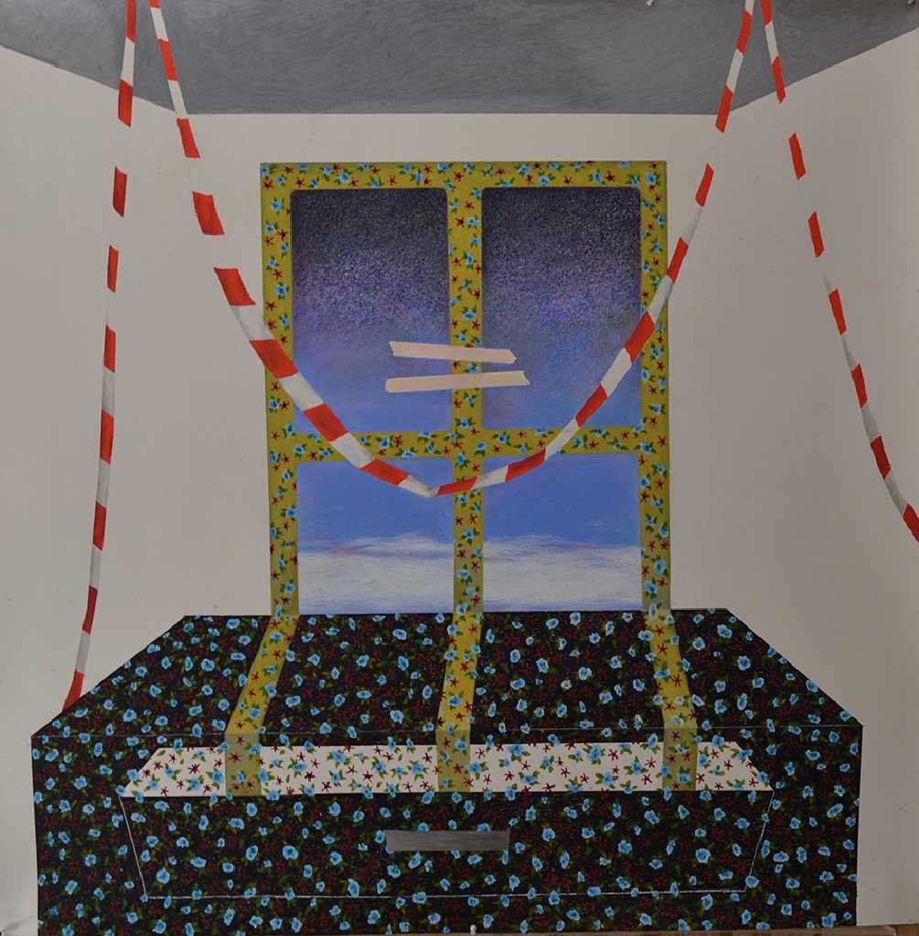 Untitled, Oil pastel on paper, 125 x 125 cm