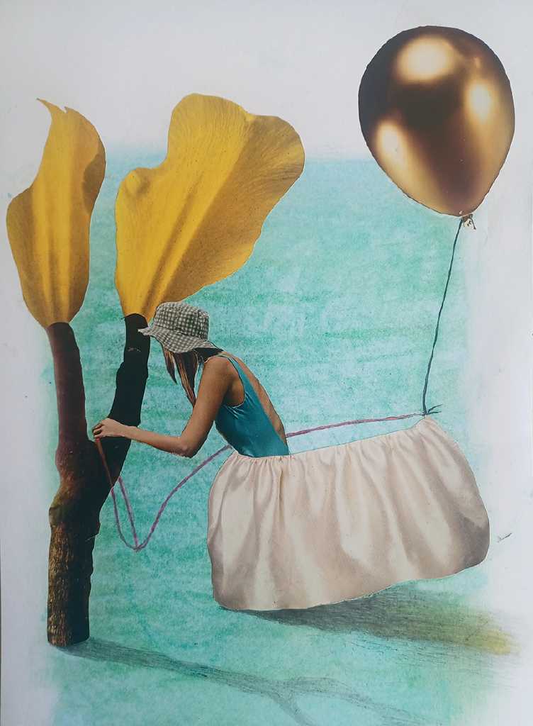 Untitled, Oil pastel on paper, 21 x 30 cm