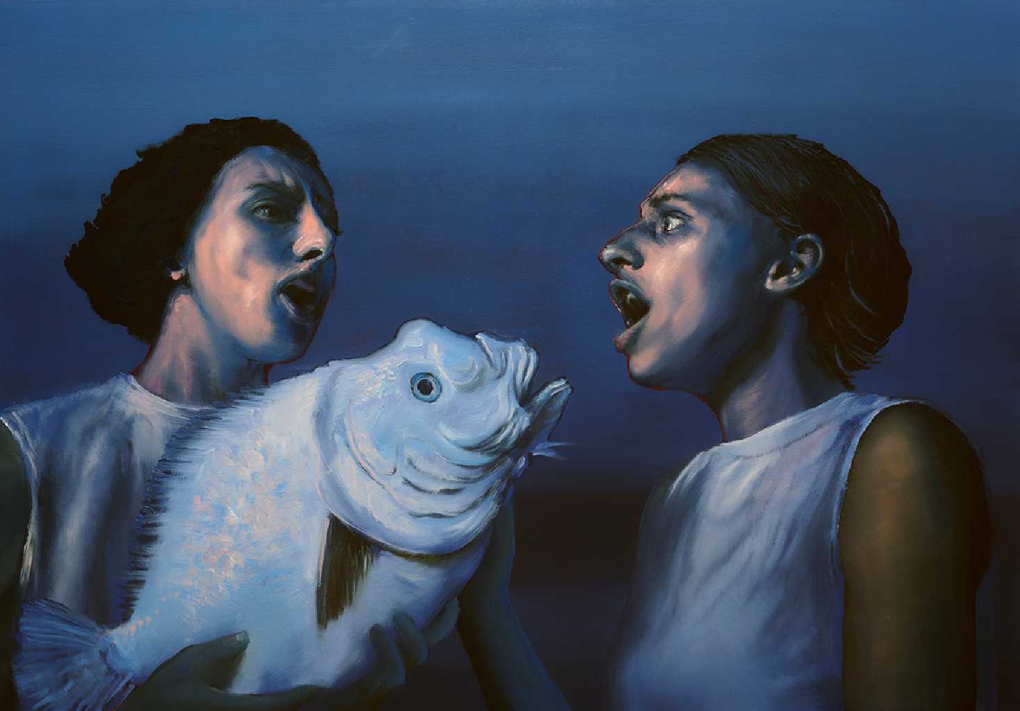 Louisiana River Choir ( dancin’ the night away), oil on canvas, 70 x 100 cm