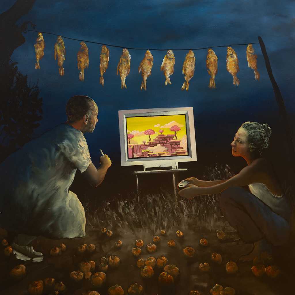 The Lotus Eaters, oil on canvas, 100 x 100 cm