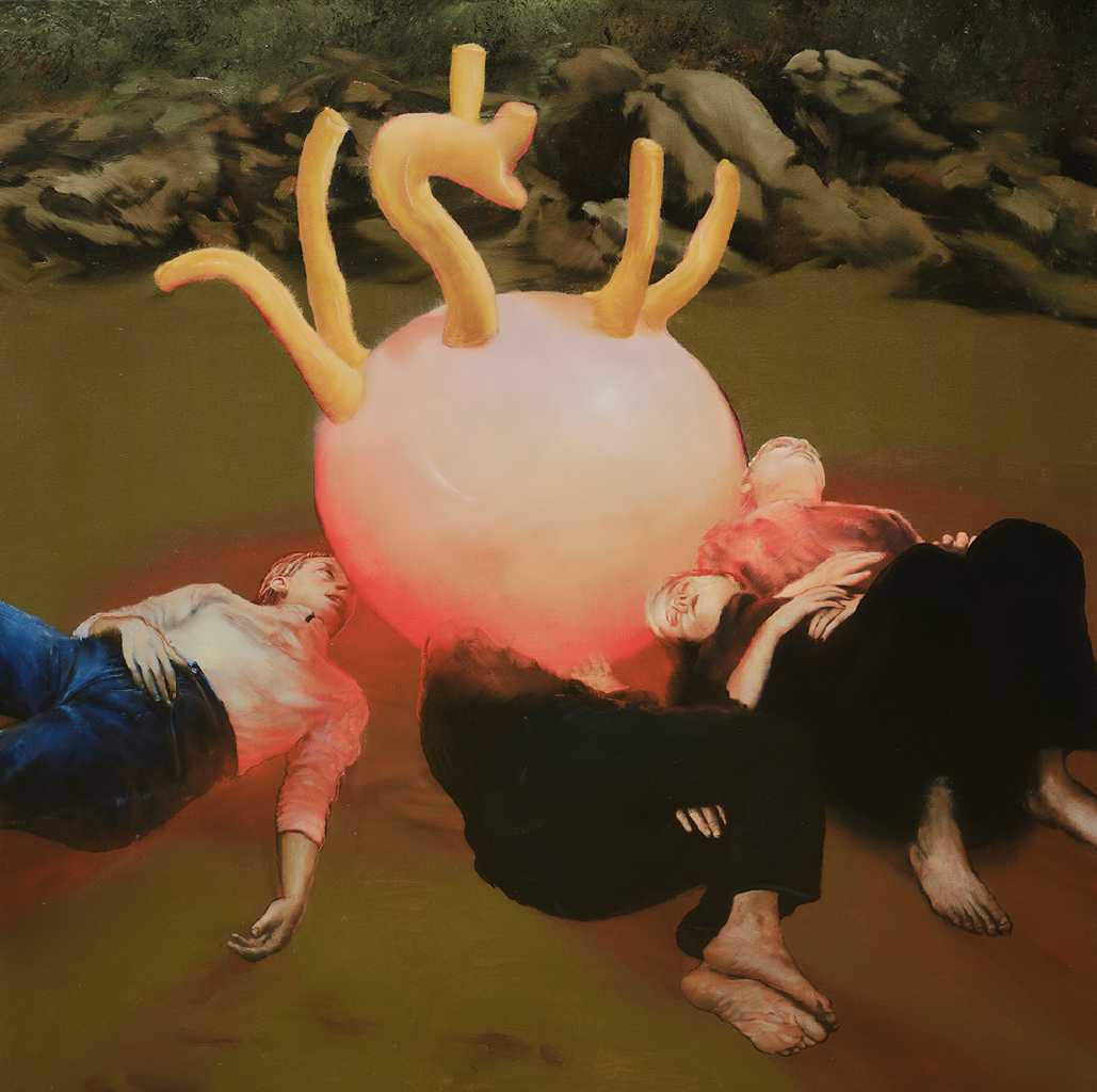 Theogony iii, oil on canvas, 80 x 80 cm