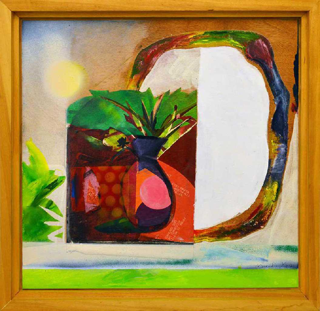 Manolis Charos, Untitled, acrylics on canvas, 56.5 x 56.5 cm, 2015
