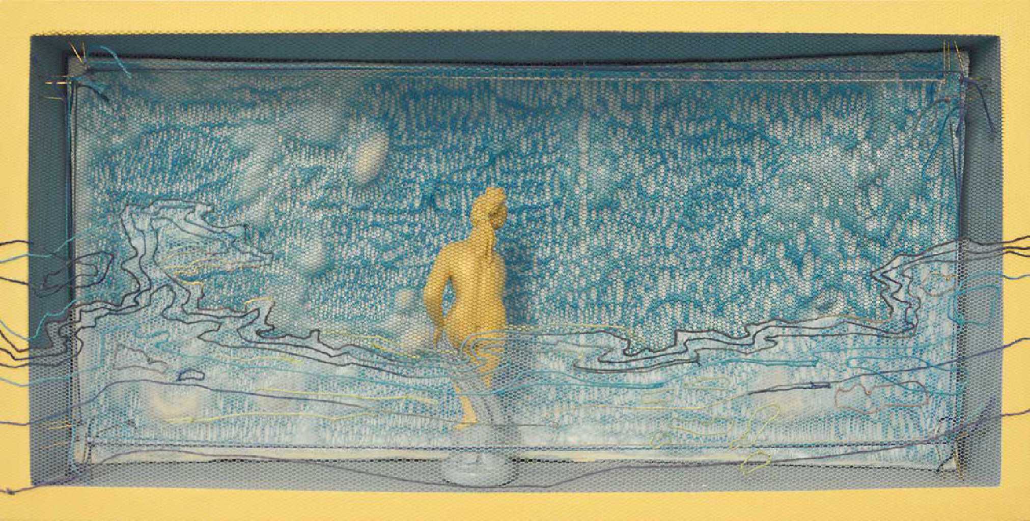 Dimitris Skourogiannis, Untitled, mixed media, 24 x 50 cm
