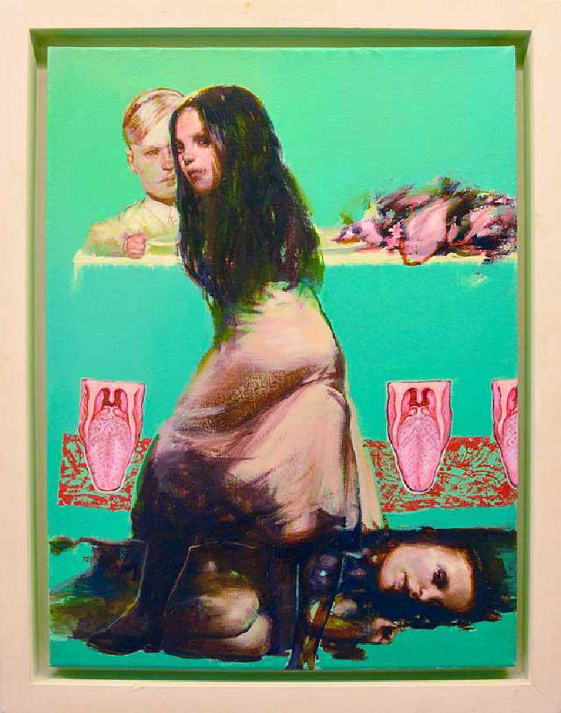 Tassos Missouras, Untitled, acrylics on canvas, 34.5 x 30 cm, 2014