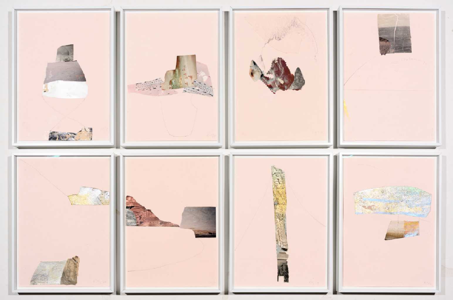 UnreMEMBERed 1-8 8Α4, Acrylics, collage, photograph on paper, 60 x 84 cm