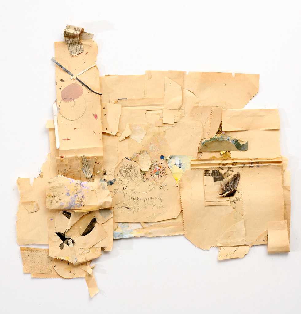unremembering memory, Acrylics, collage, photograph on paper, 80 x 70 cm