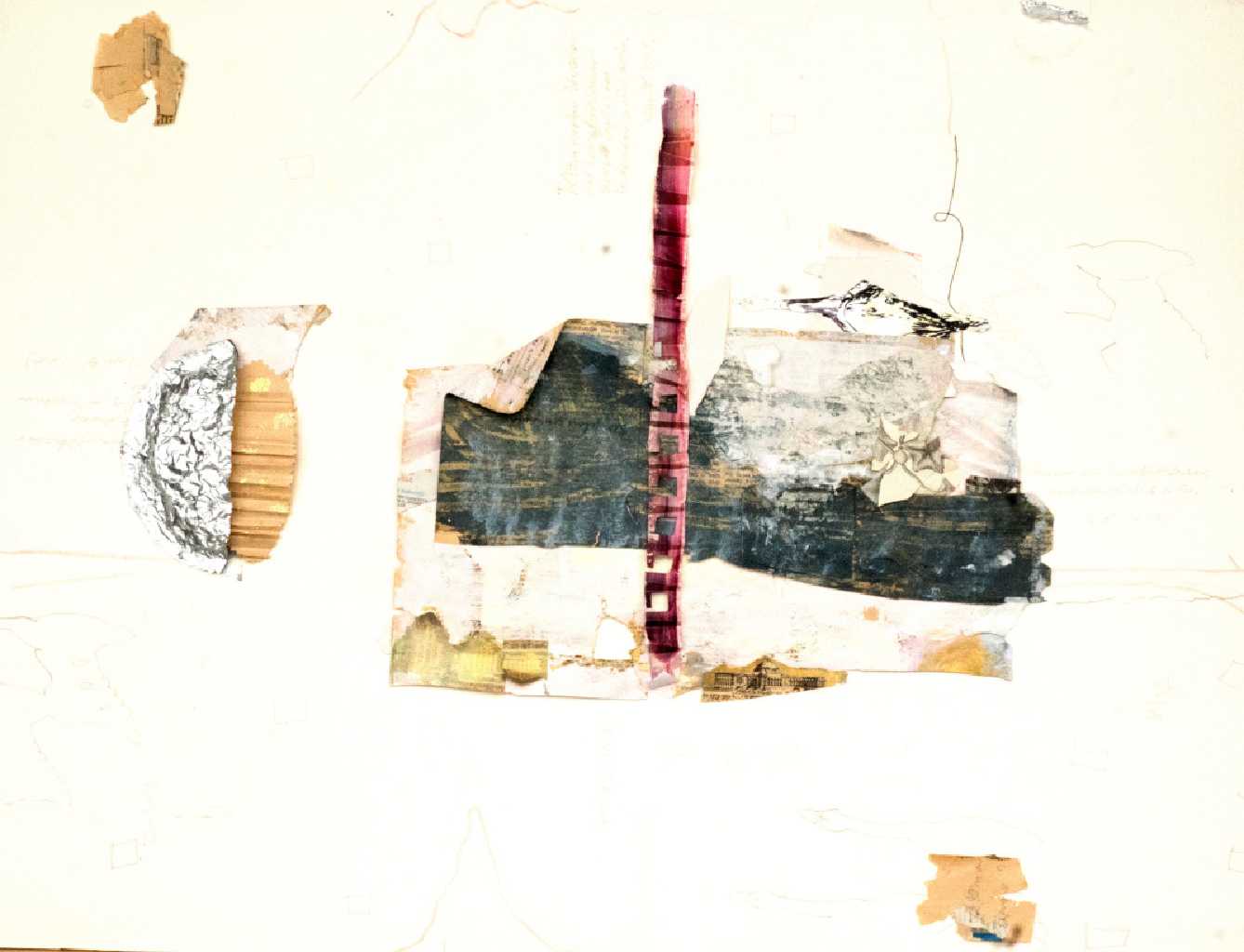Psalm 3, Acrylics, collage on paper, 60 x 80 cm