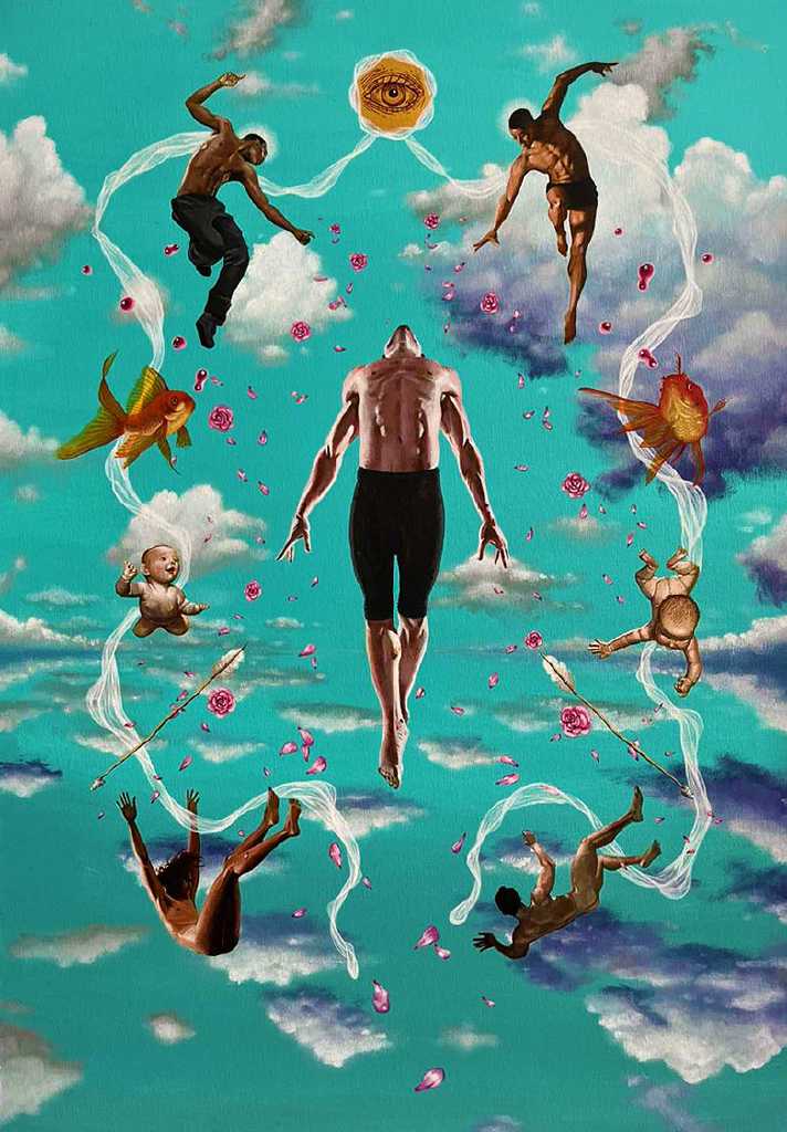 Forgiveness, acrylics on canvas, 100 x 70 cm, 2023