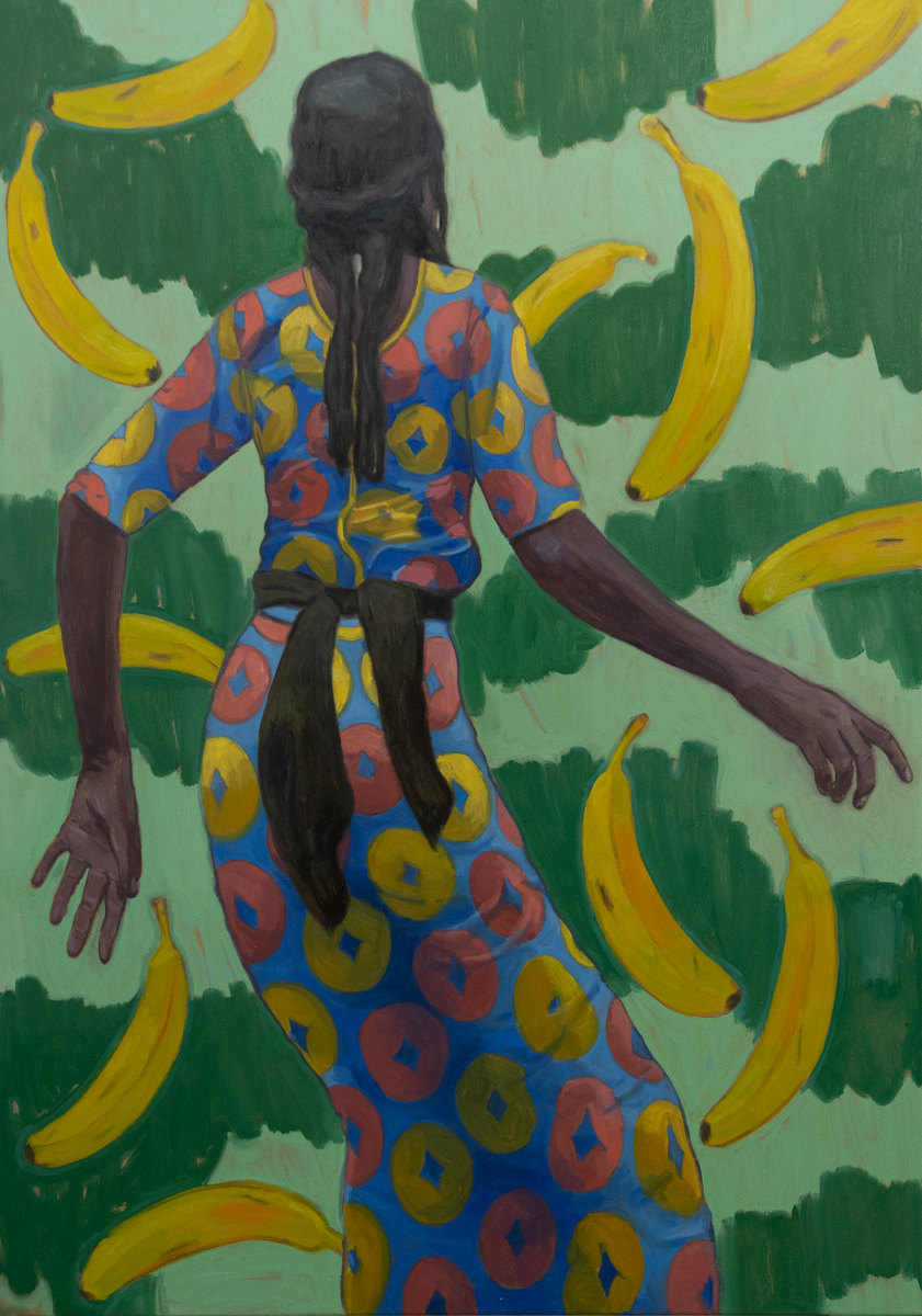 La Danseuse du quartier, oil on canvas, 157 x 118 cm, 2022