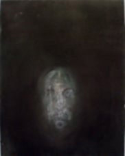 Chronis Botsoglou, Loneliness, Acrylics on Canvas, 56 x 44 cm, 1997