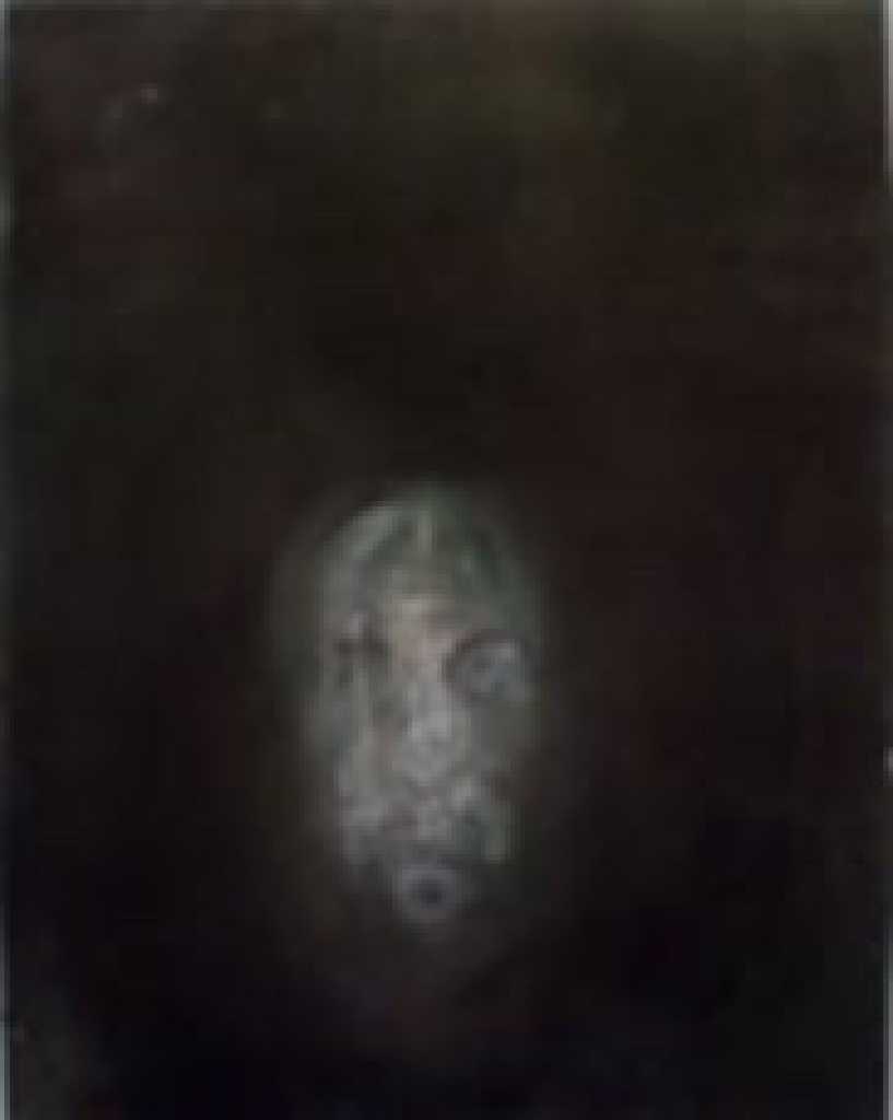 Chronis Botsoglou, Loneliness, Acrylics on Canvas, 56 x 44 cm, 1997