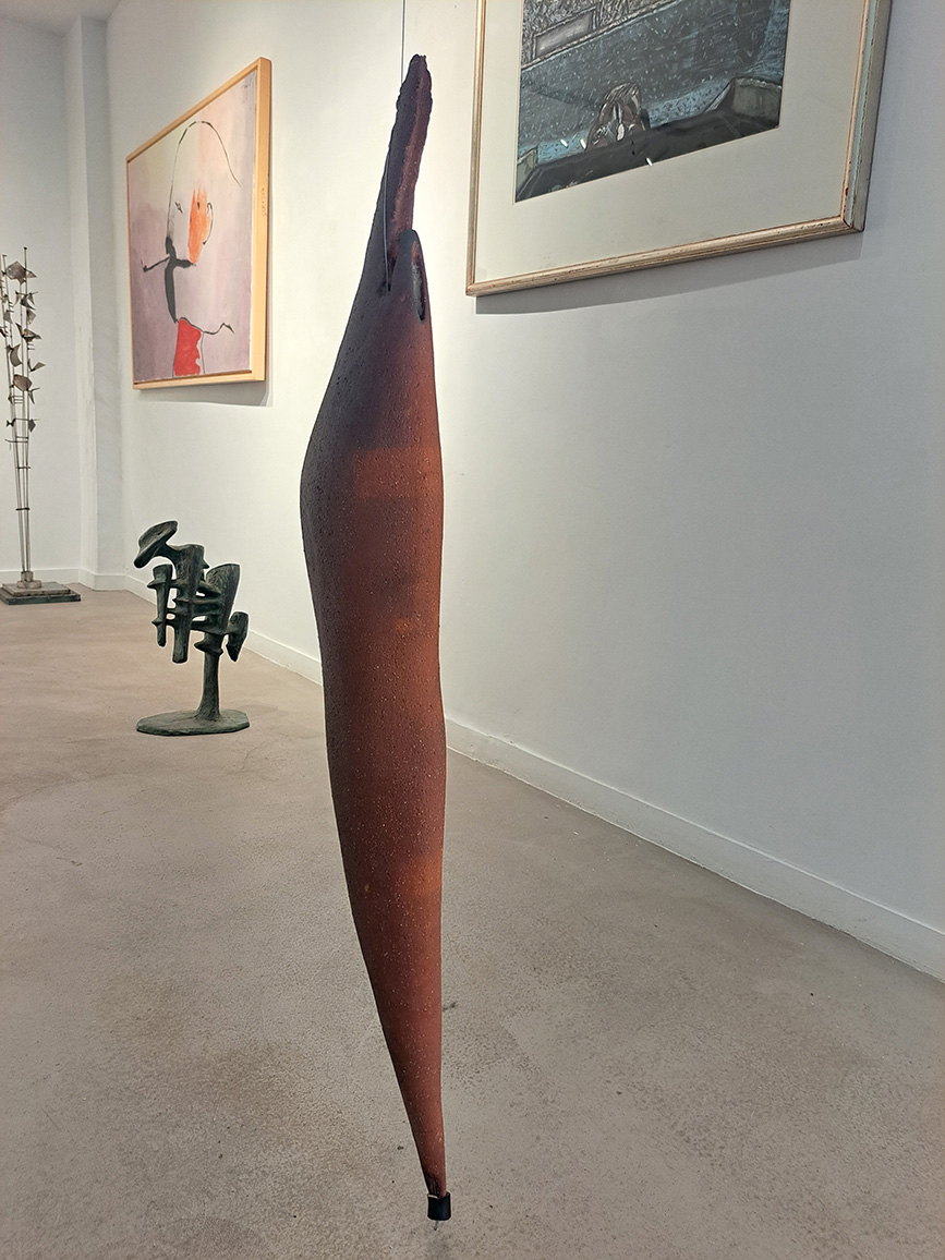 Voula Gounela, Protozoa, Stoneware Clay, 115 x 23 x 12 cm, 2013