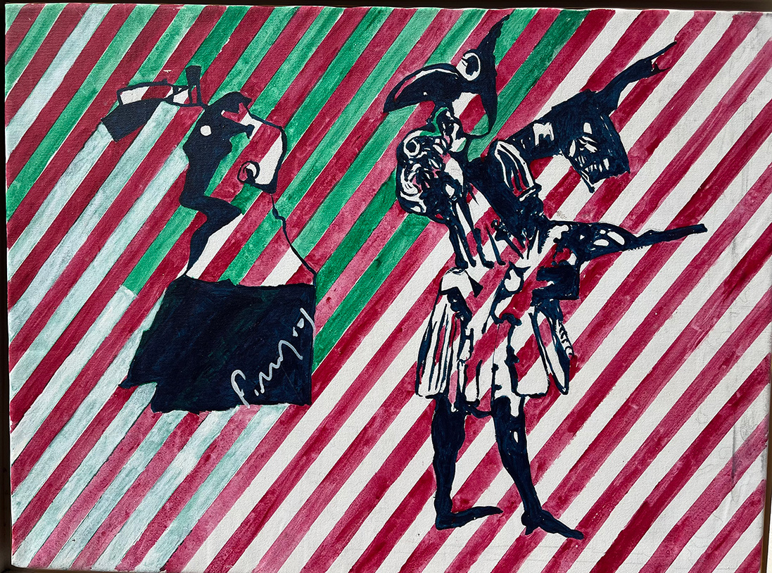 George Milios, Untitled, Acrylics on Canvas, 60 x 80 cm