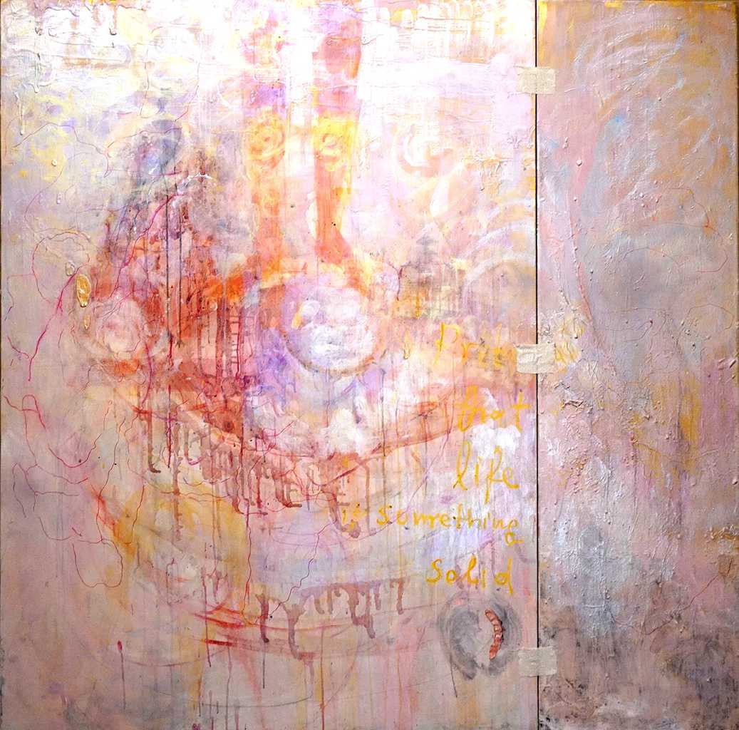 Pretend that life is something solid, acrylic on canvas, 180 x 180 cm, 2024