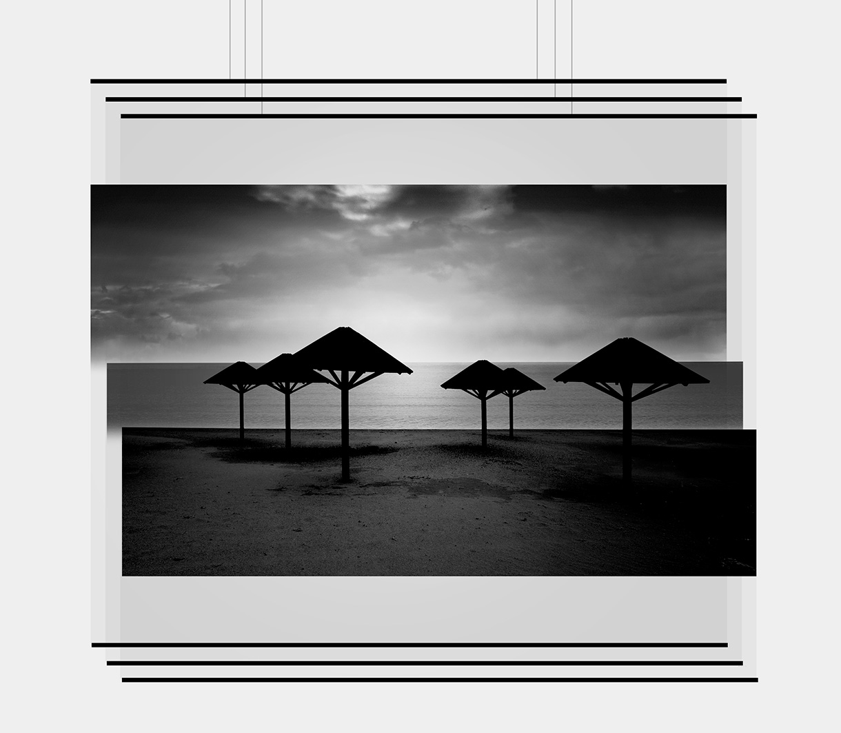 Beach, photographic prints, 105 x 95 cm, 2024